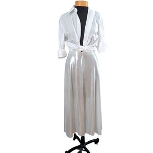 Silver A-line Skirt XS-M